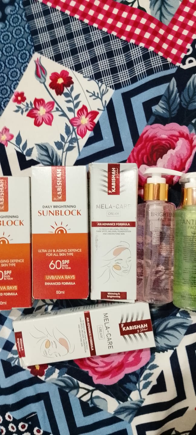 Customer photo review of Mela Care Advanced Brightening Cream Double Pack Bundle