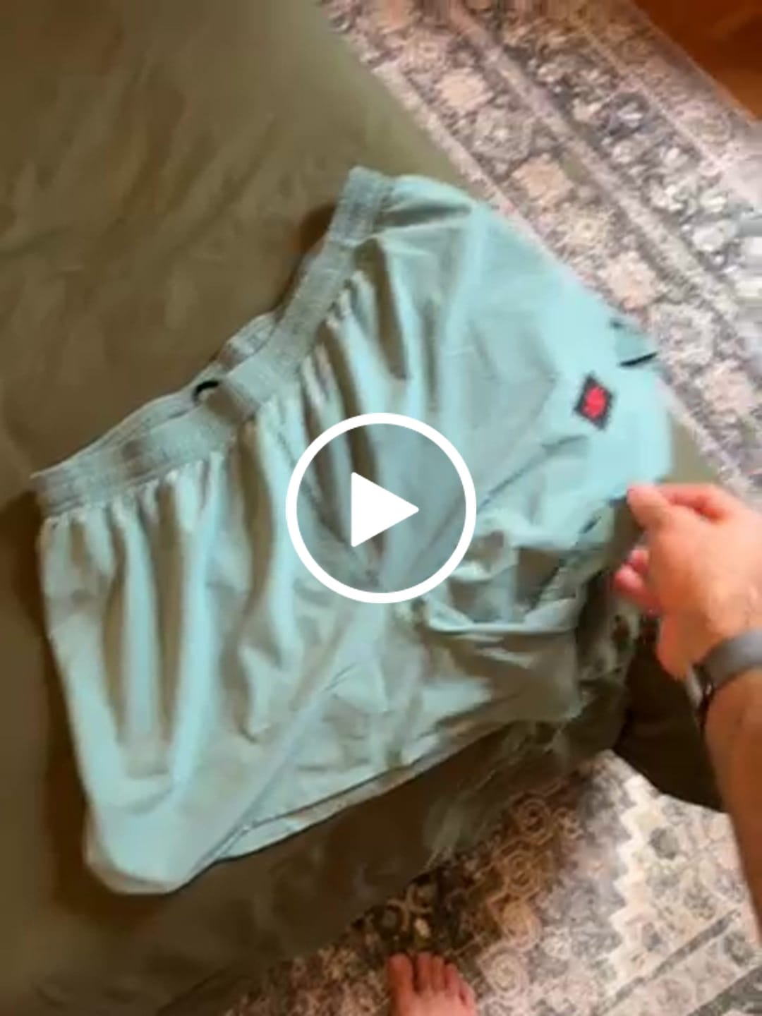 Customer video review of S3 - Men's 3" Split Running Short - Arctic