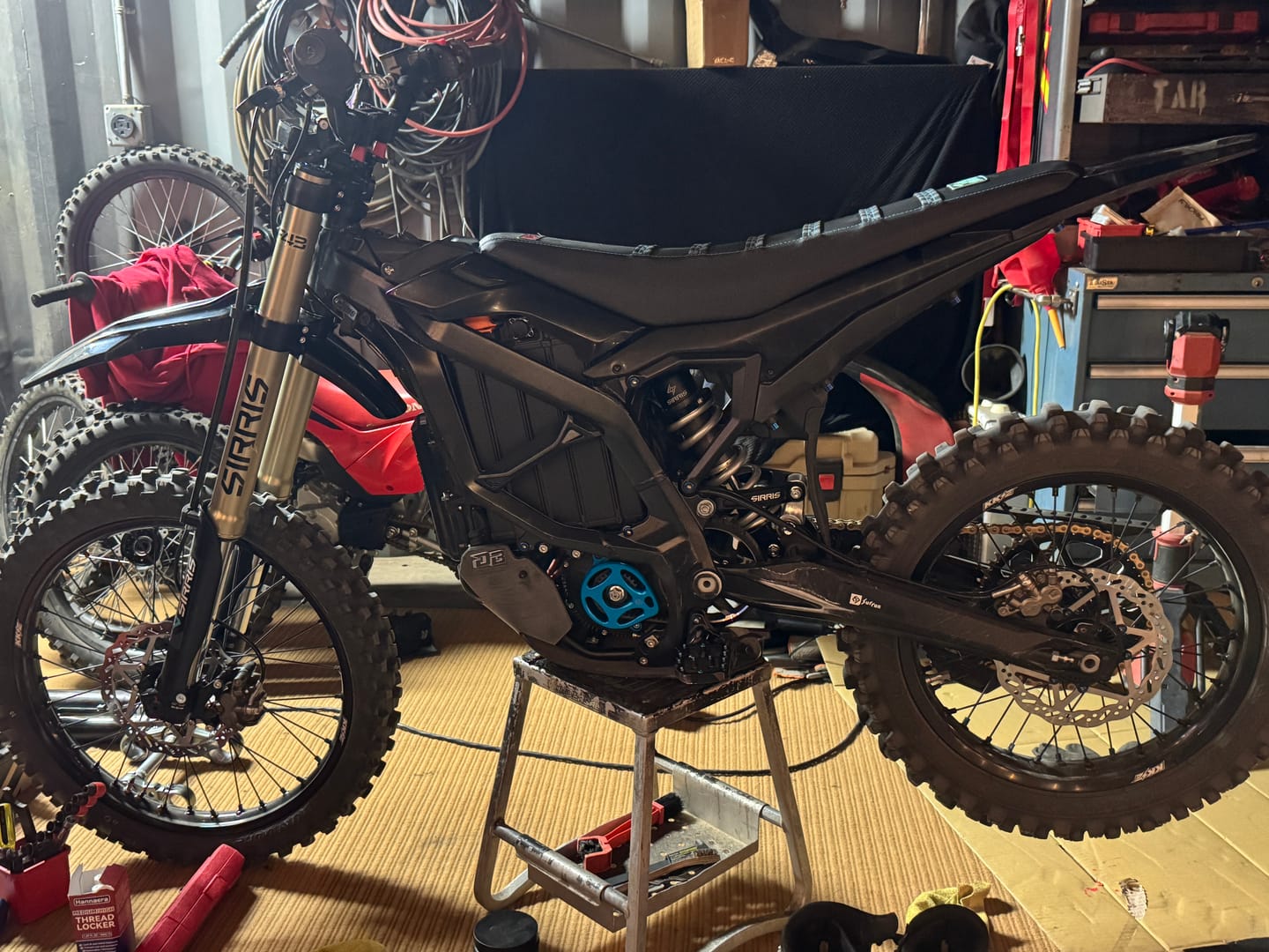Customer photo review of Surron Ultra Bee Suspension Triangle Bearing Kit
