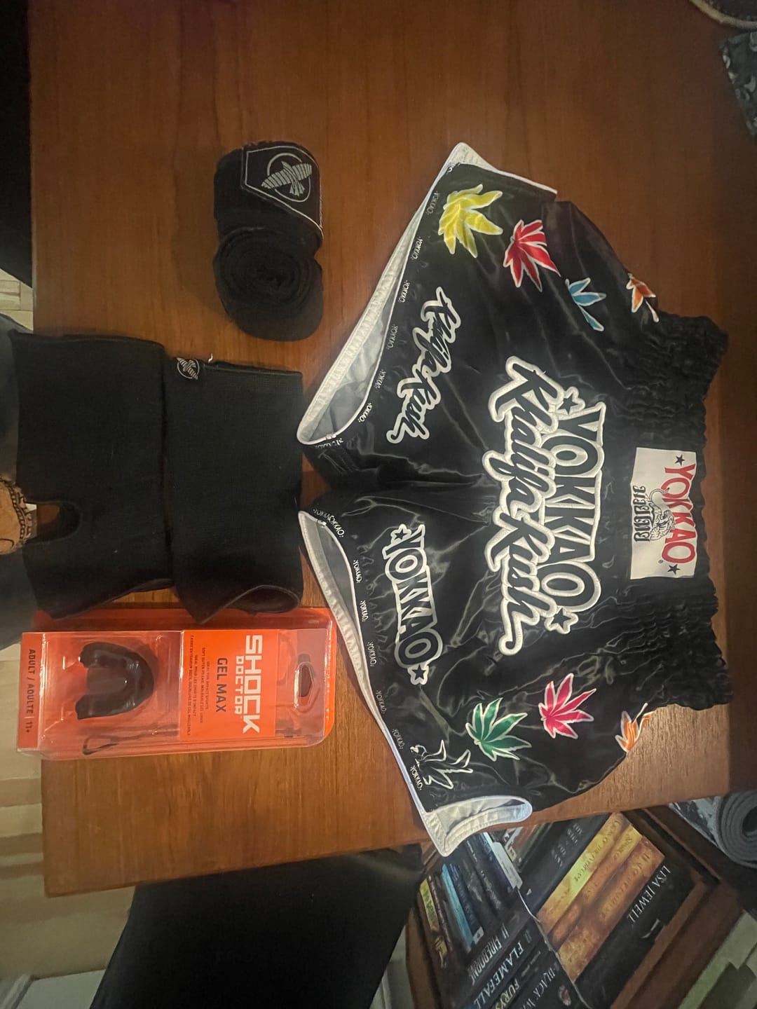 Customer photo review of YOKKAO | KHALIFA KUSH MUAY THAI SHORTS - BLACK