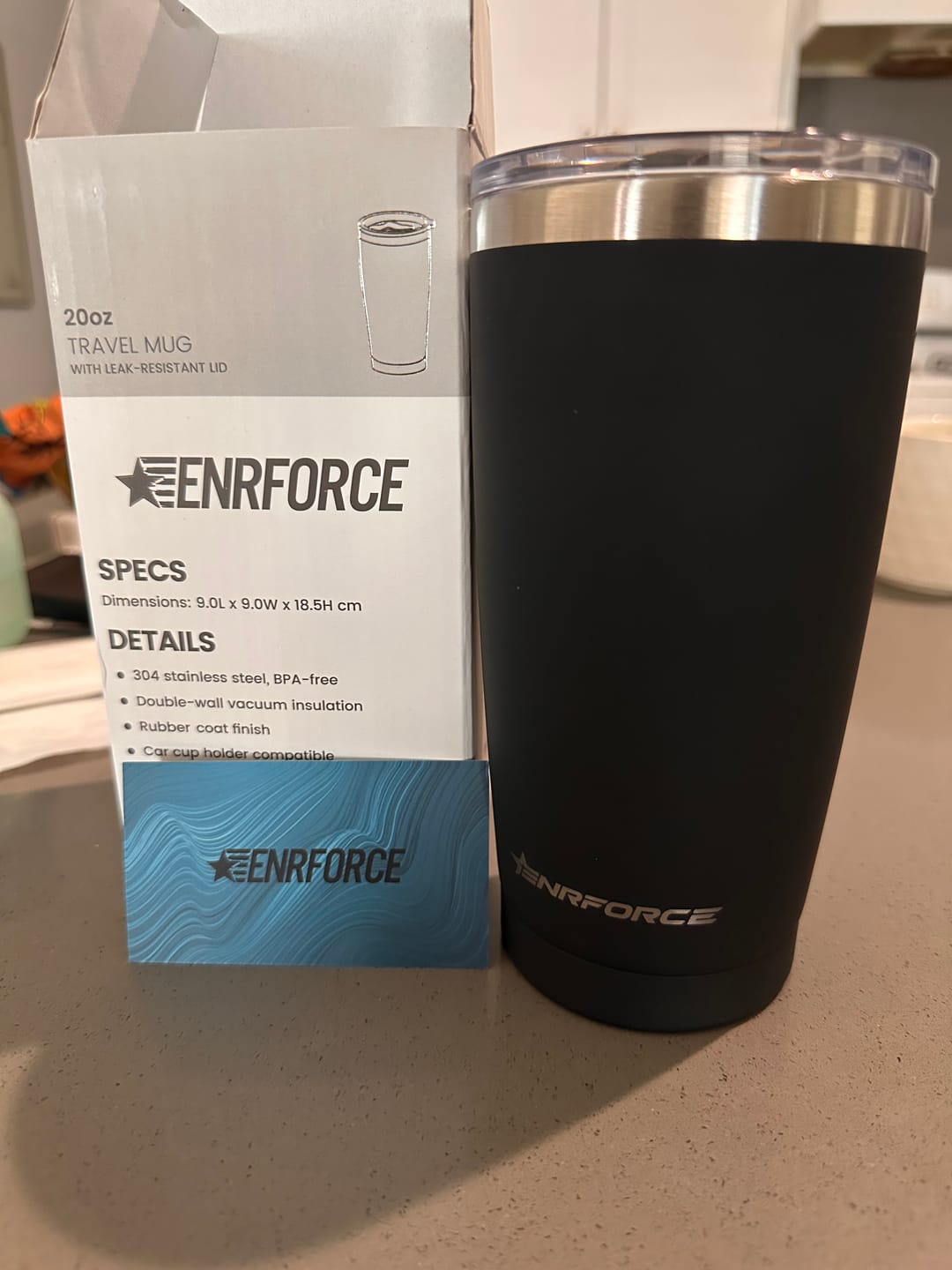 Customer photo review of 20 OZ Soft Matte Faith Tumbler
