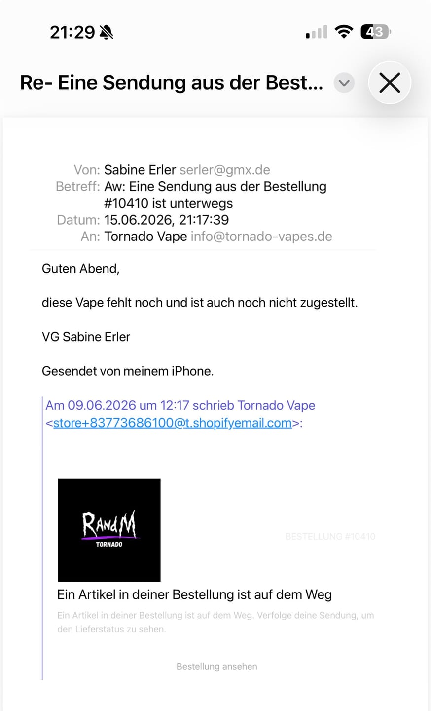 Customer photo review of RandM Tornado Vape 30000- Black Ice
