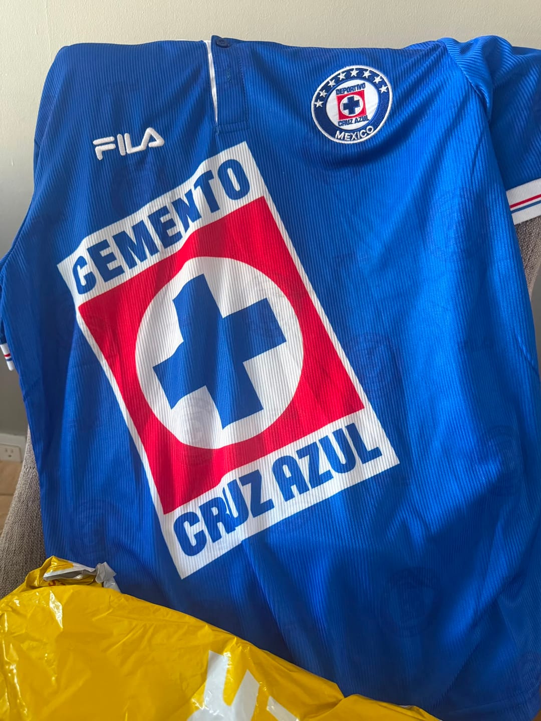 Customer photo review of Jersey Retro Cruz Azul 1998-1999