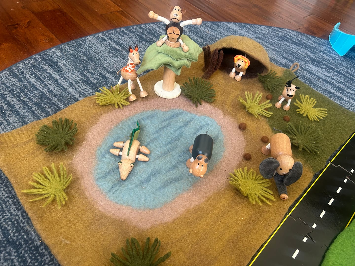 Customer photo review of Large Safari Play Mat Playscape