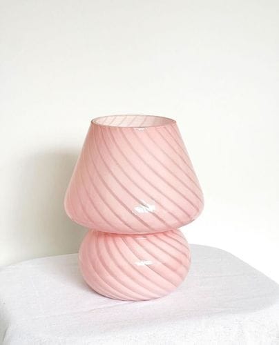 Customer photo review of Murano Mushroom Table Lamp