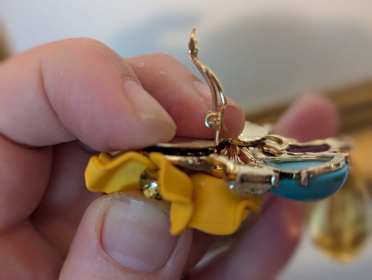 Customer photo review of GardenMuse Drop Earrings