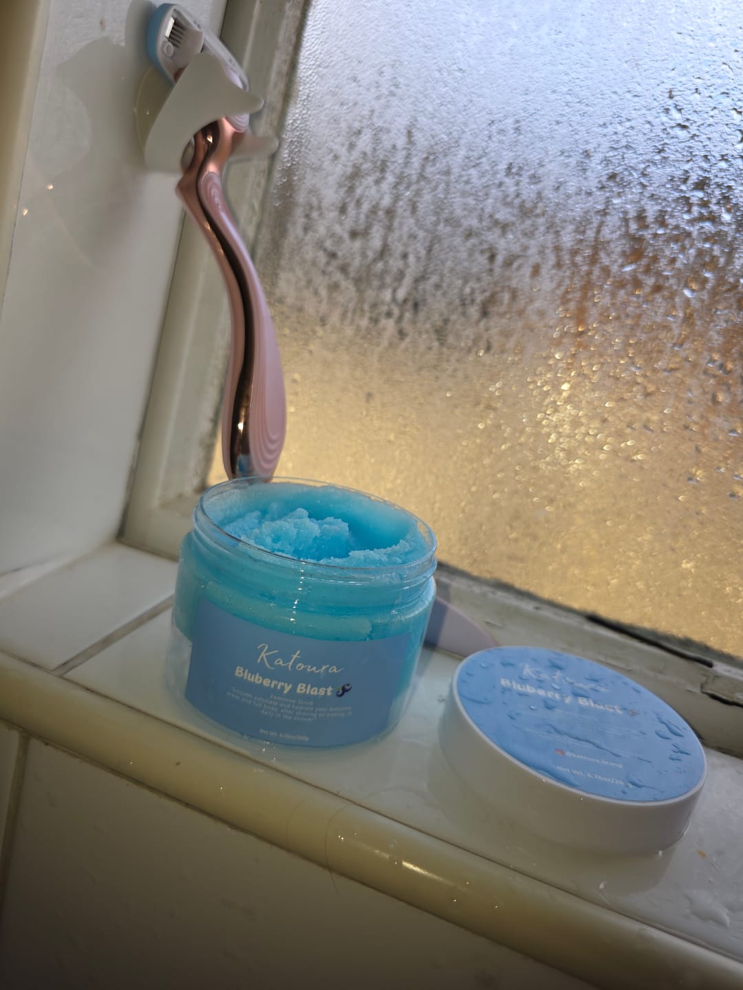 Customer photo review of Juicy Blueberry Scrub