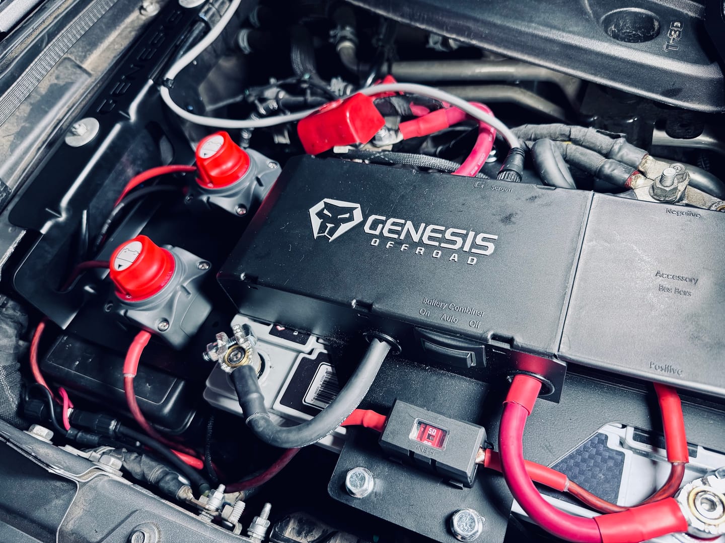 Customer photo review of Accessory Mounting Bracket for the Gas Jeep JL & JT