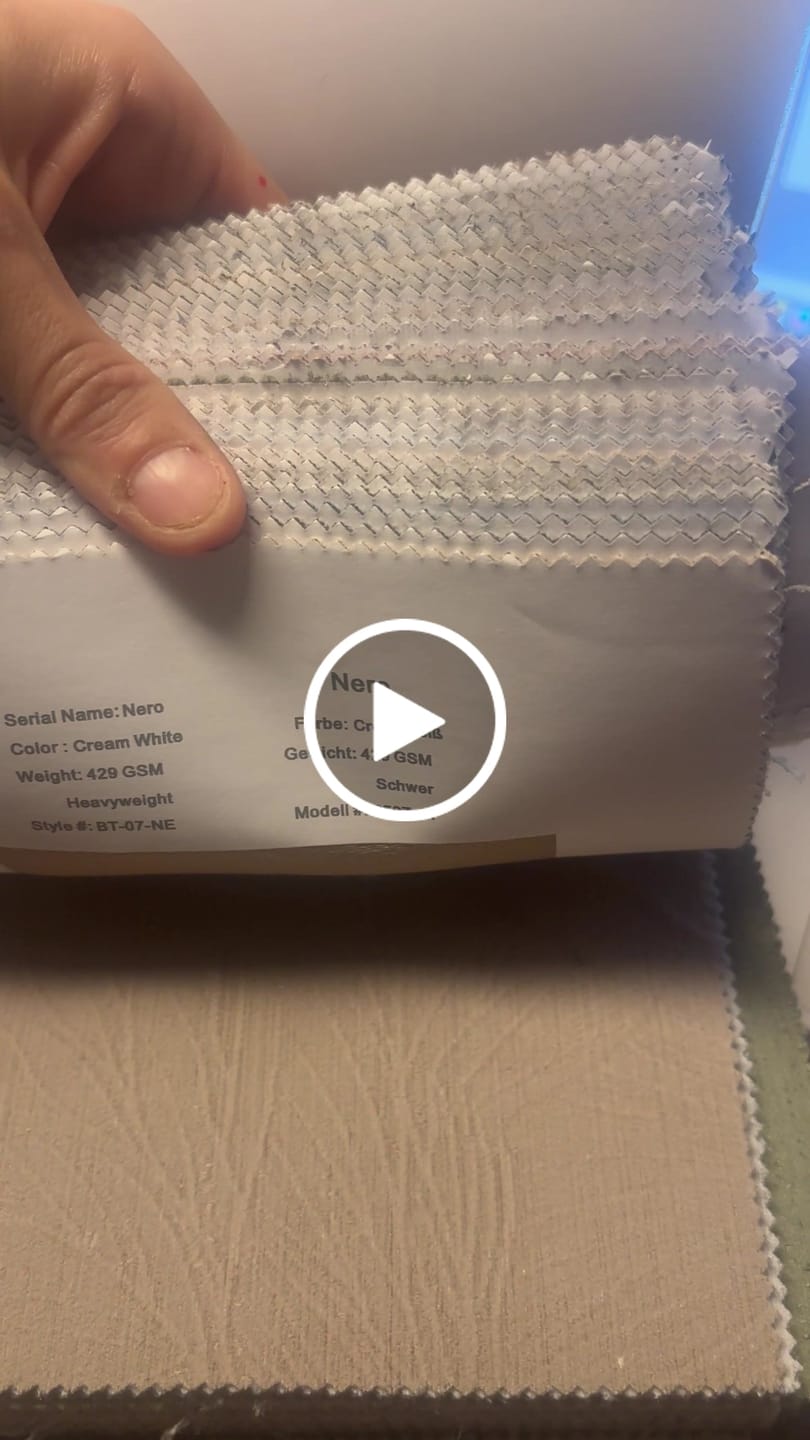 Customer video review of Musterheft bestellen – alle Stoffe & Farben im Überblick
