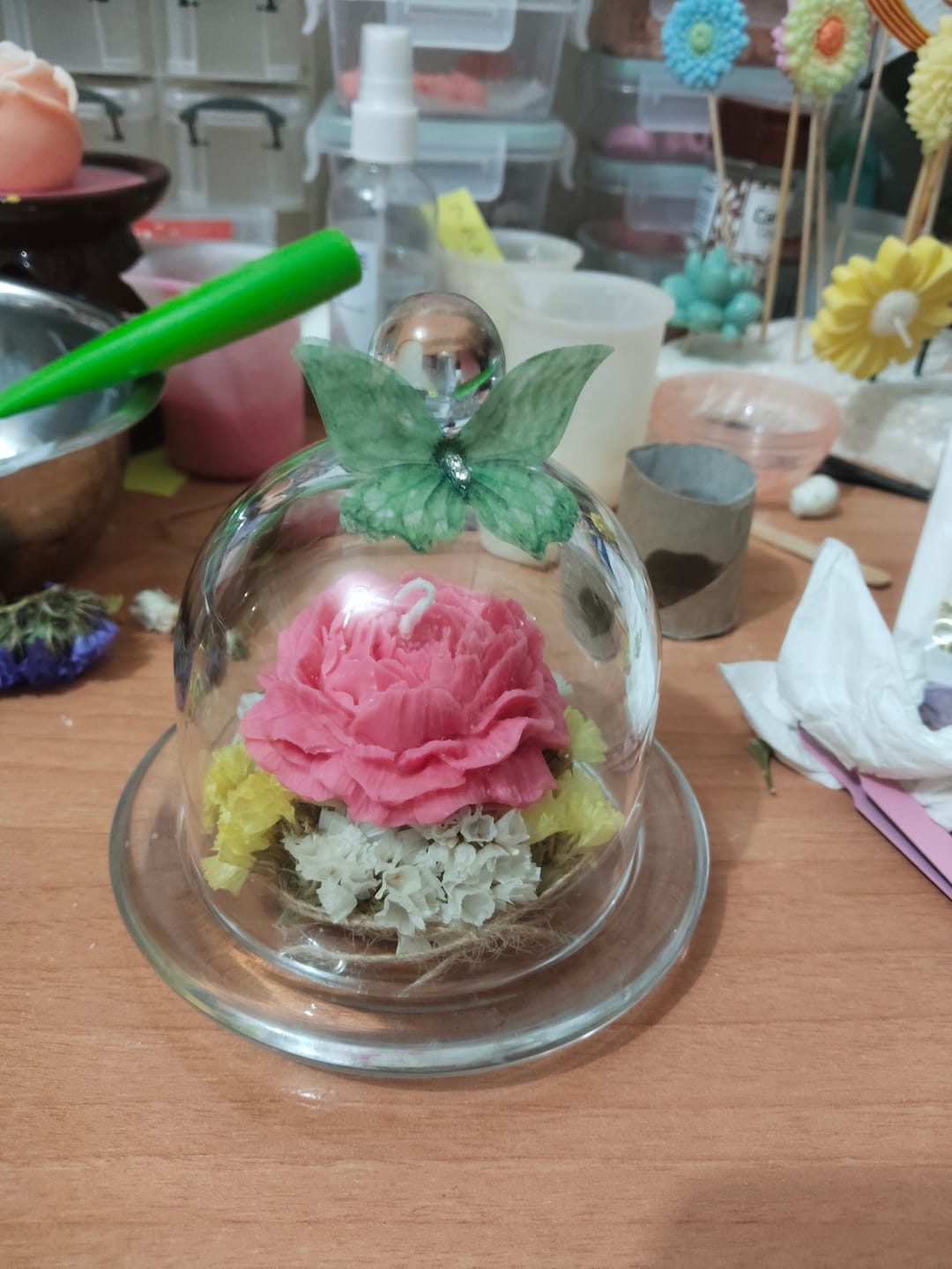 Customer photo review of Cera de Girasol para velas en Molde, Pilar y Wax-melts (APF)