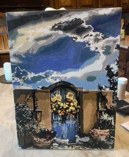 Customer photo review of Custom Paint By Numbers - Turn Trip Memory into Art