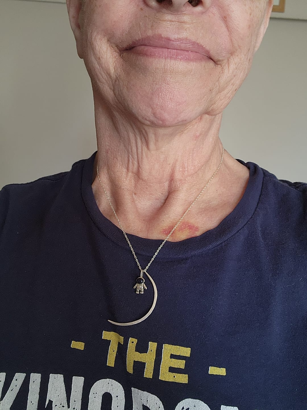 Customer photo review of Astronaut Charm with Blue Goldstone Sterling Silver