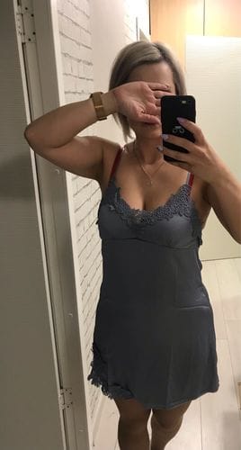 Customer photo review of Satin Sleepwear Pajama Set