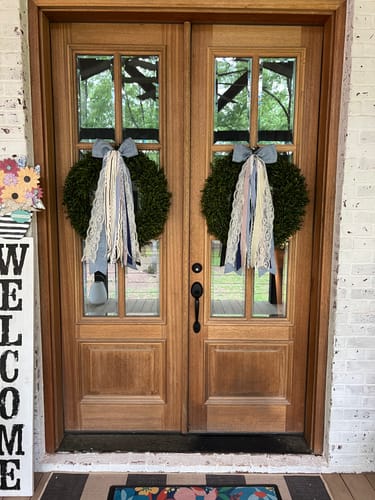 Customer photo review of Haven Signature Boxwood Wreath
