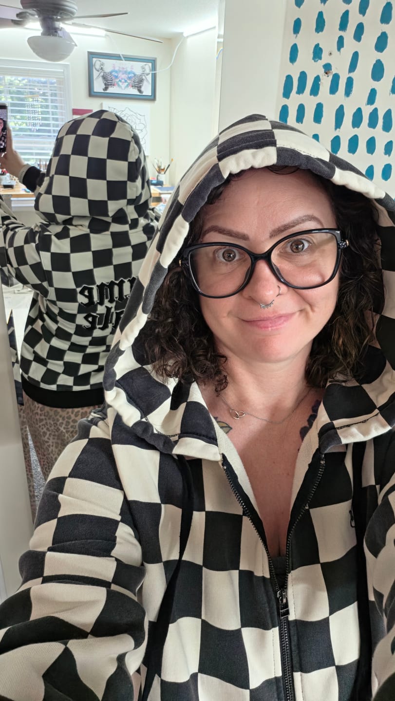 Customer photo review of Checkmate Zip Up Hoodie