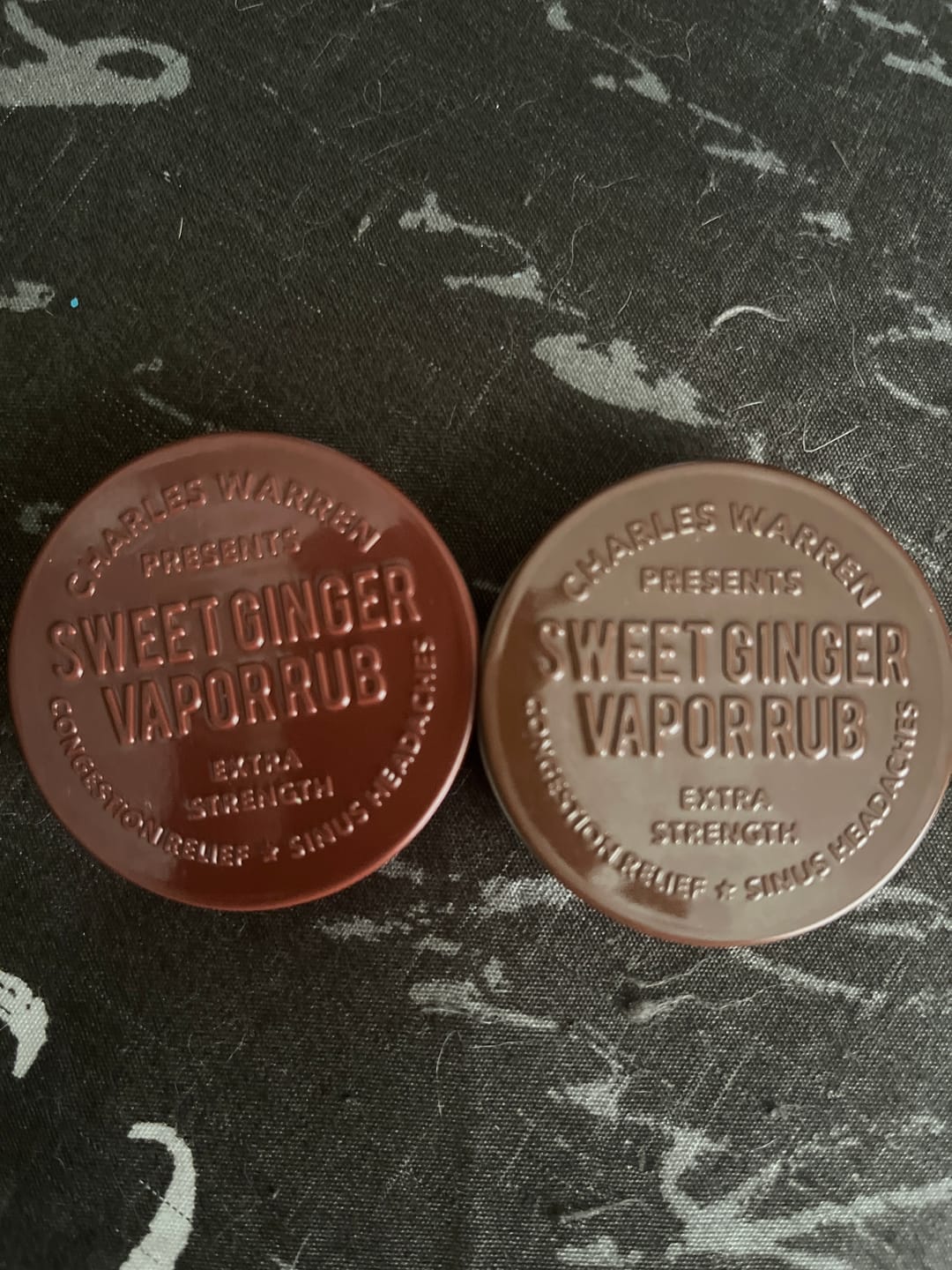 Customer photo review of Extra Strength Sweet Ginger Vapor Rub [Compact]