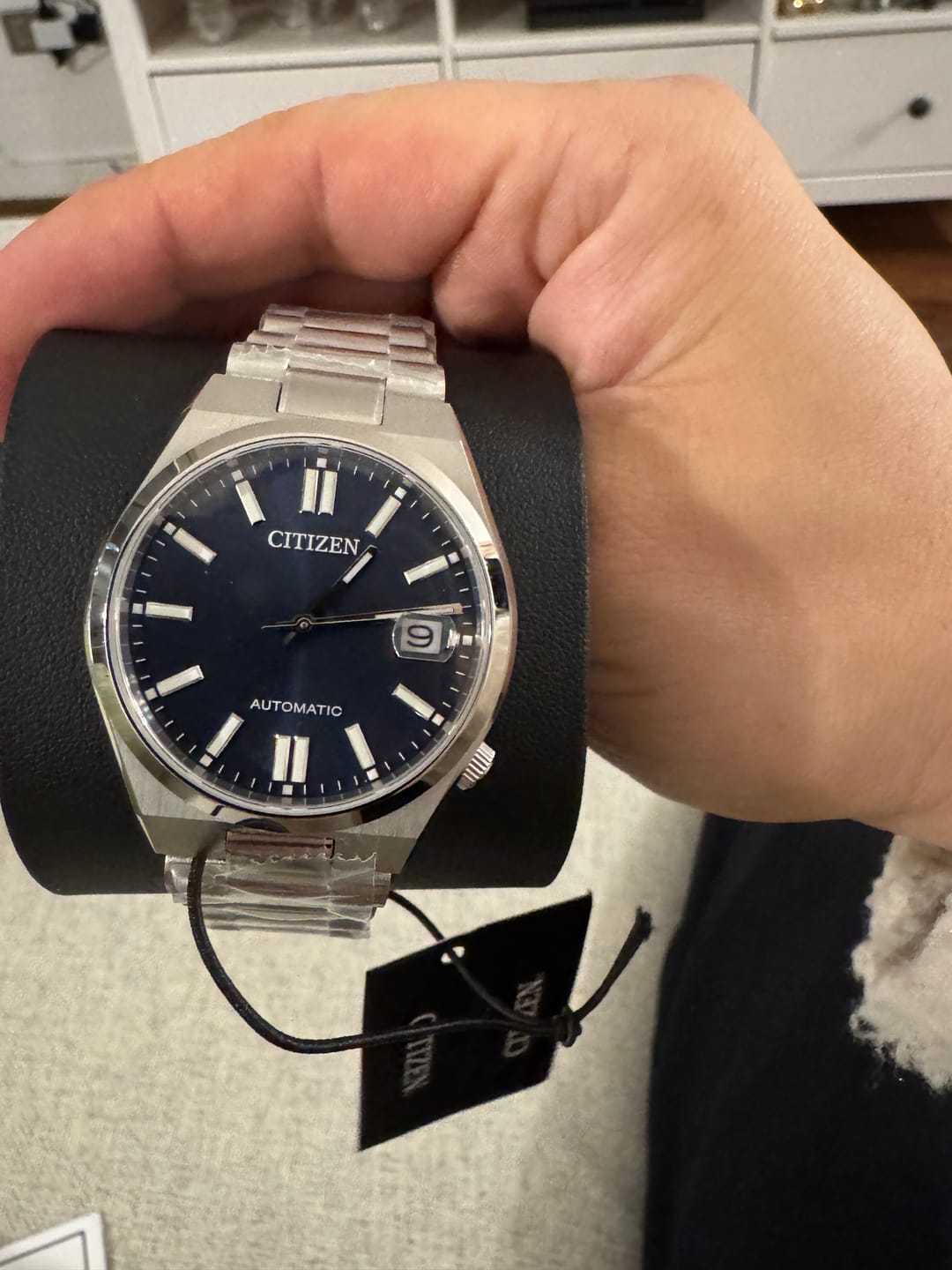 Customer photo review of Reloj Citizen Automatic  NJ0200-50M Tsuyosa Sapphire Azul 37mm