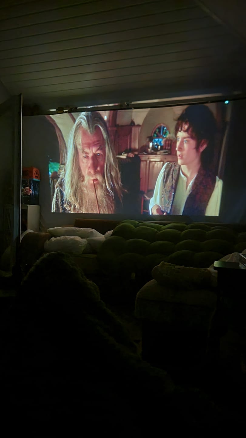 Customer photo review of CineMaster Pro® - 4K Smart Projector