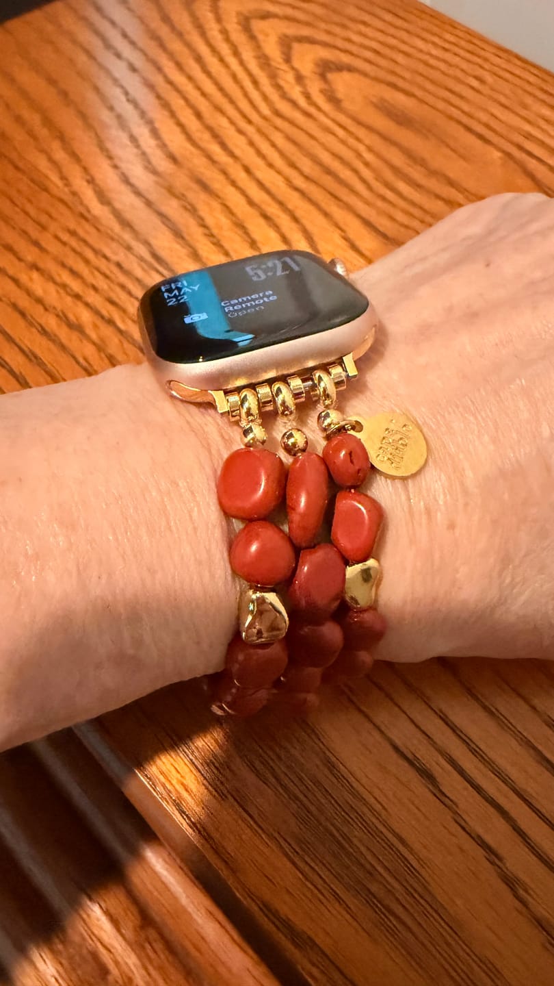 Customer photo review of Redstone Canyon Stretch Apple Watch Strap