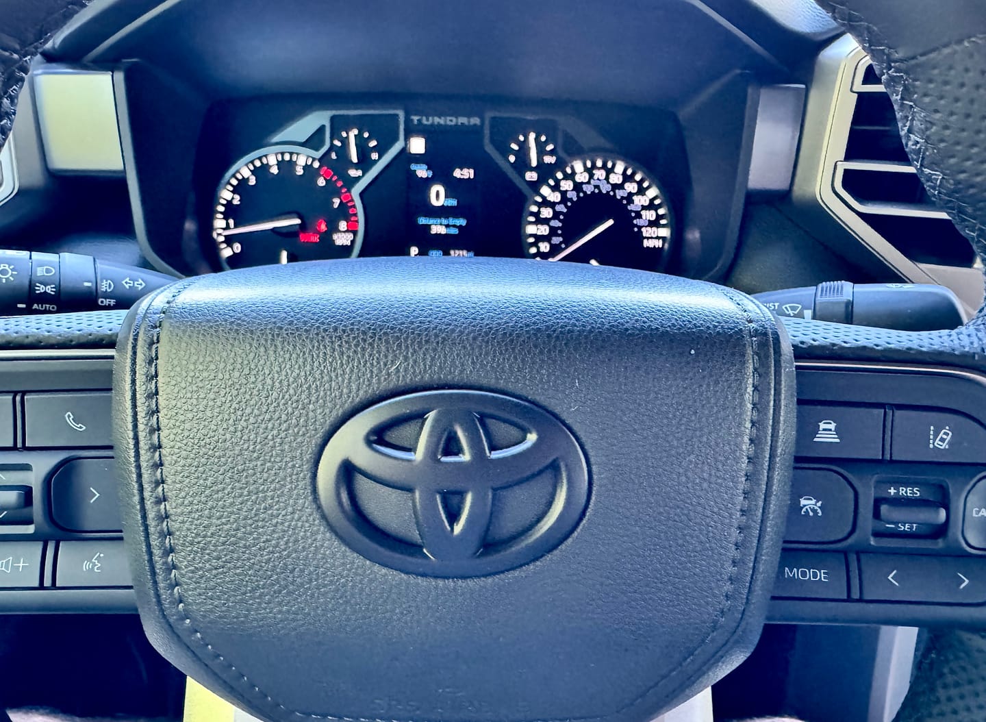Customer photo review of NEW Black Matte Steering Wheel Emblem Fits NEW Models 2024-2026 Tacoma, 4Runner & Camry