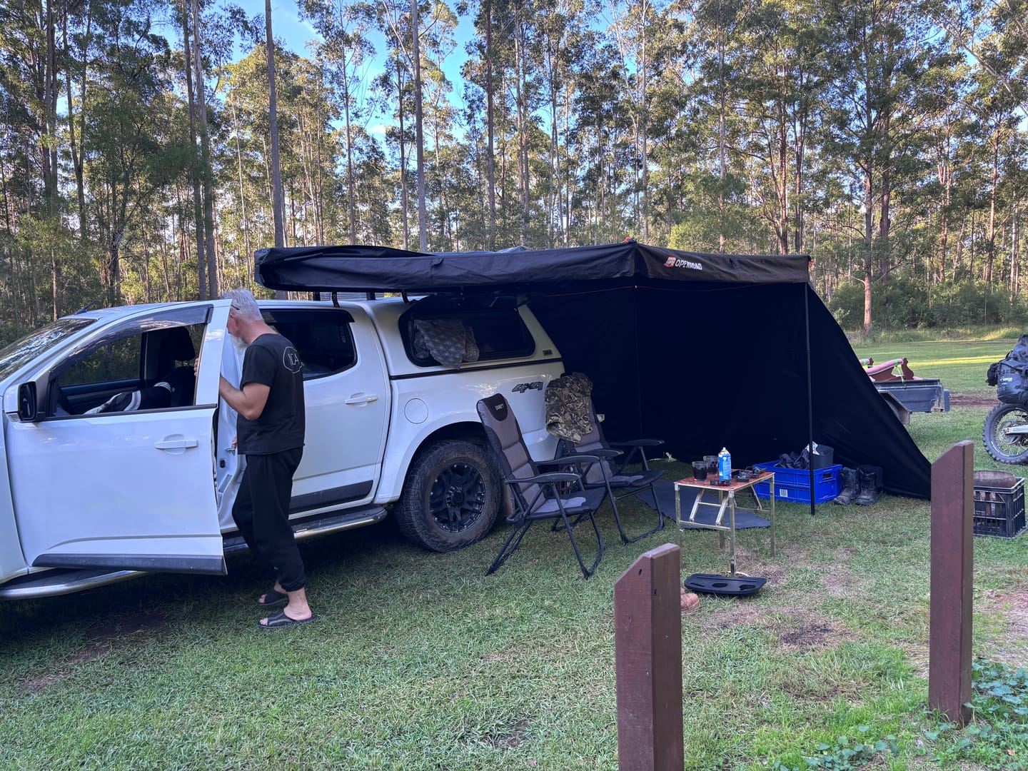 Customer photo review of OPENROAD  270 Free Standing Awning for Camping