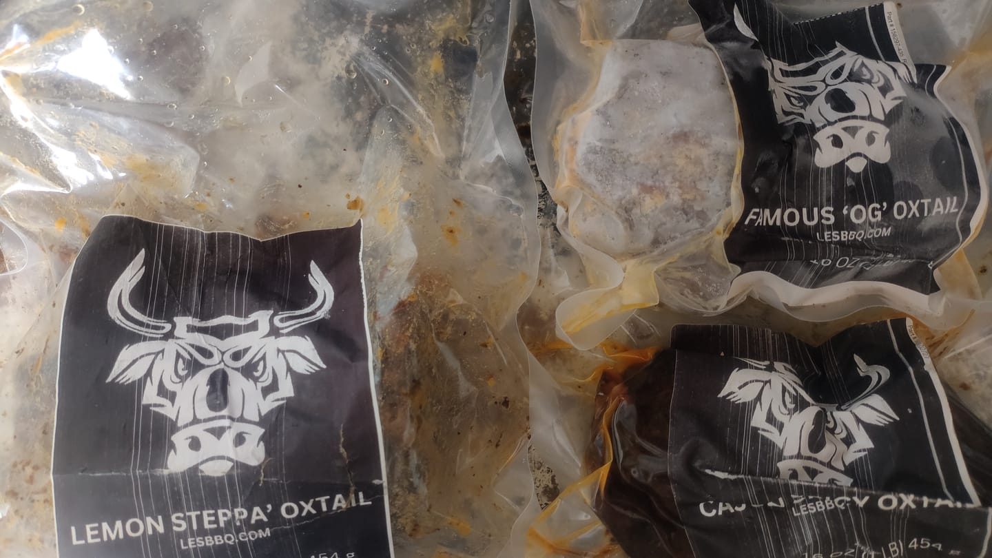 Customer photo review of Oxtail Softballs - Texas Size Sampler Pack (4 lbs) - FREE SHIPPING