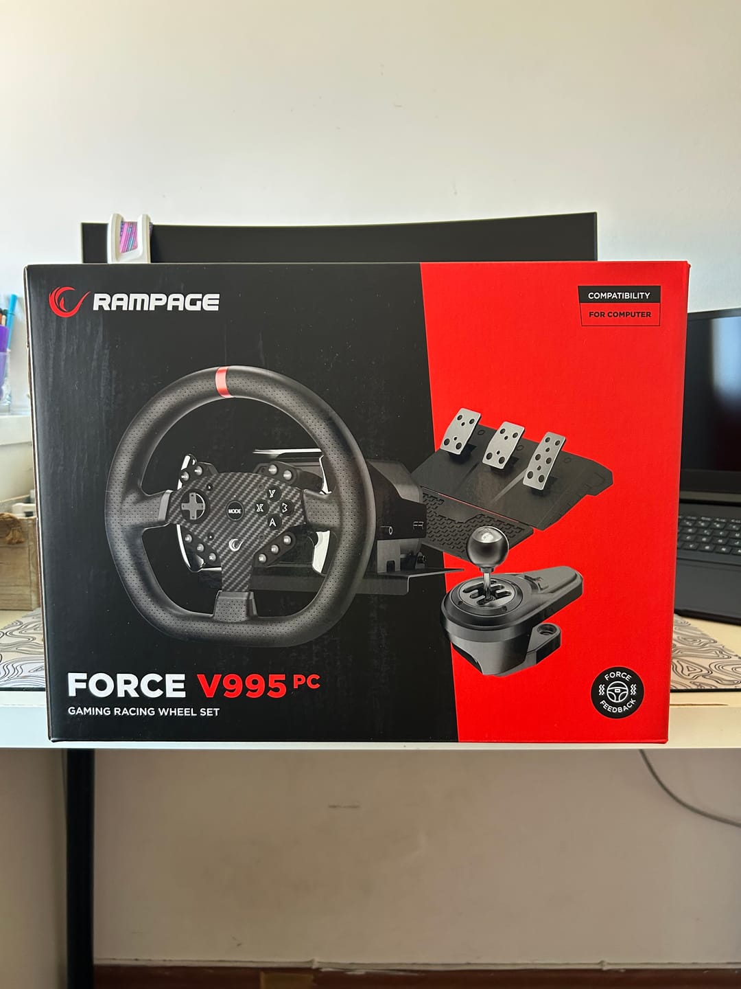 Customer photo review of FORCE V995 PC - El Vitesi Gaming Oyun Direksiyonu