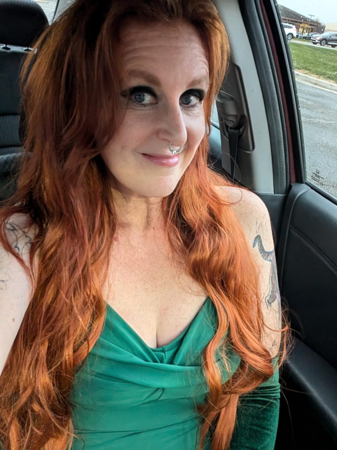 Customer photo review of Virgin Genius Weft Hair Extensions Copper Red #33