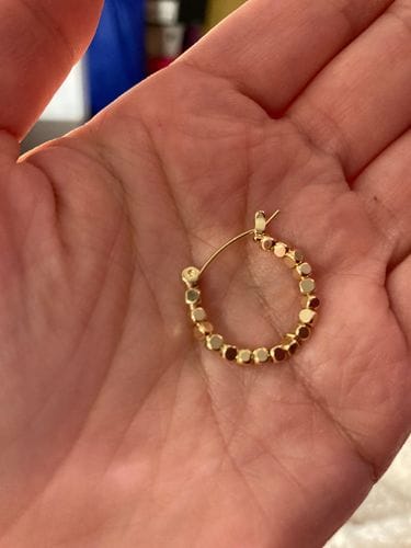 Customer photo review of Alice Hoop Earrings