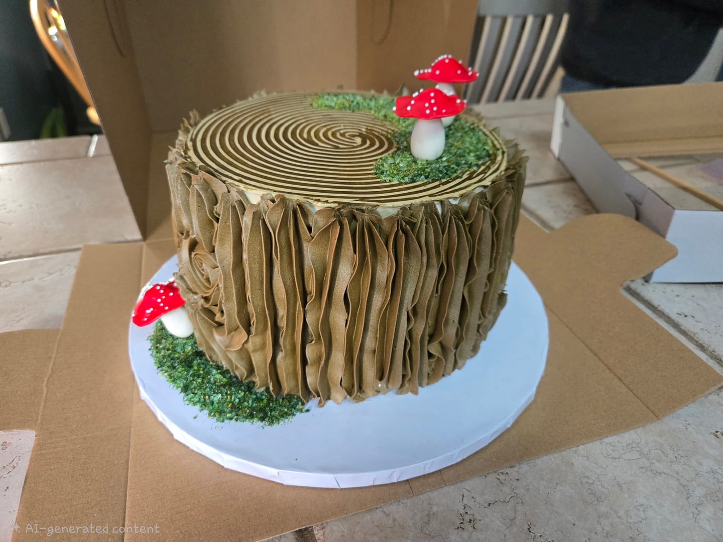Customer photo review of Mushroom Cake