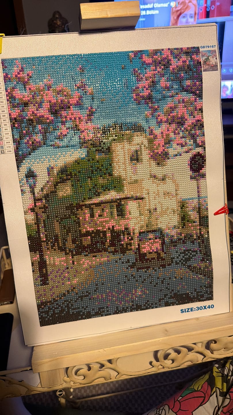Customer photo review of Kiraz Çiçekli Yollar  30x40 cm