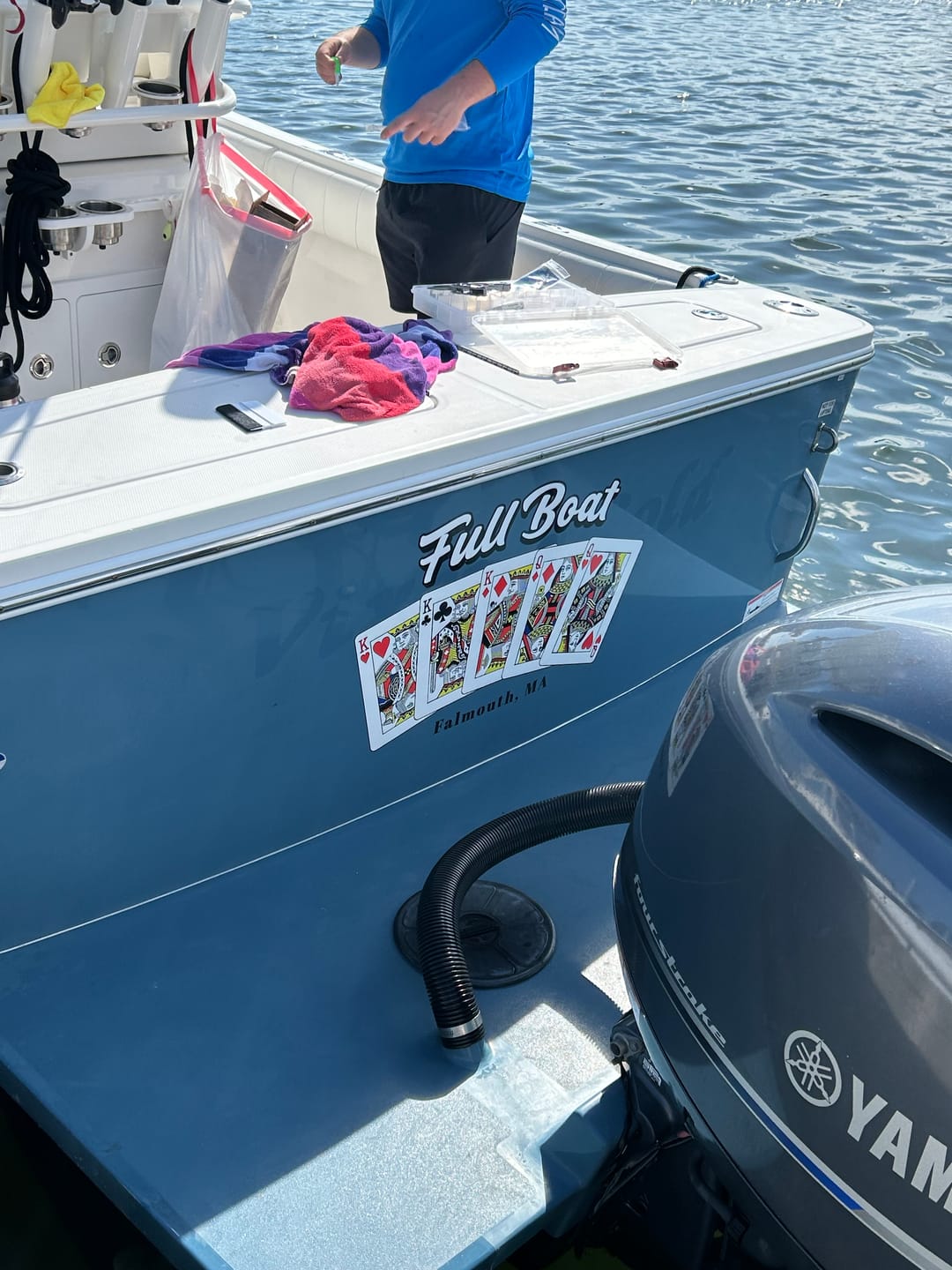 Customer photo review of Boat Logo Decal