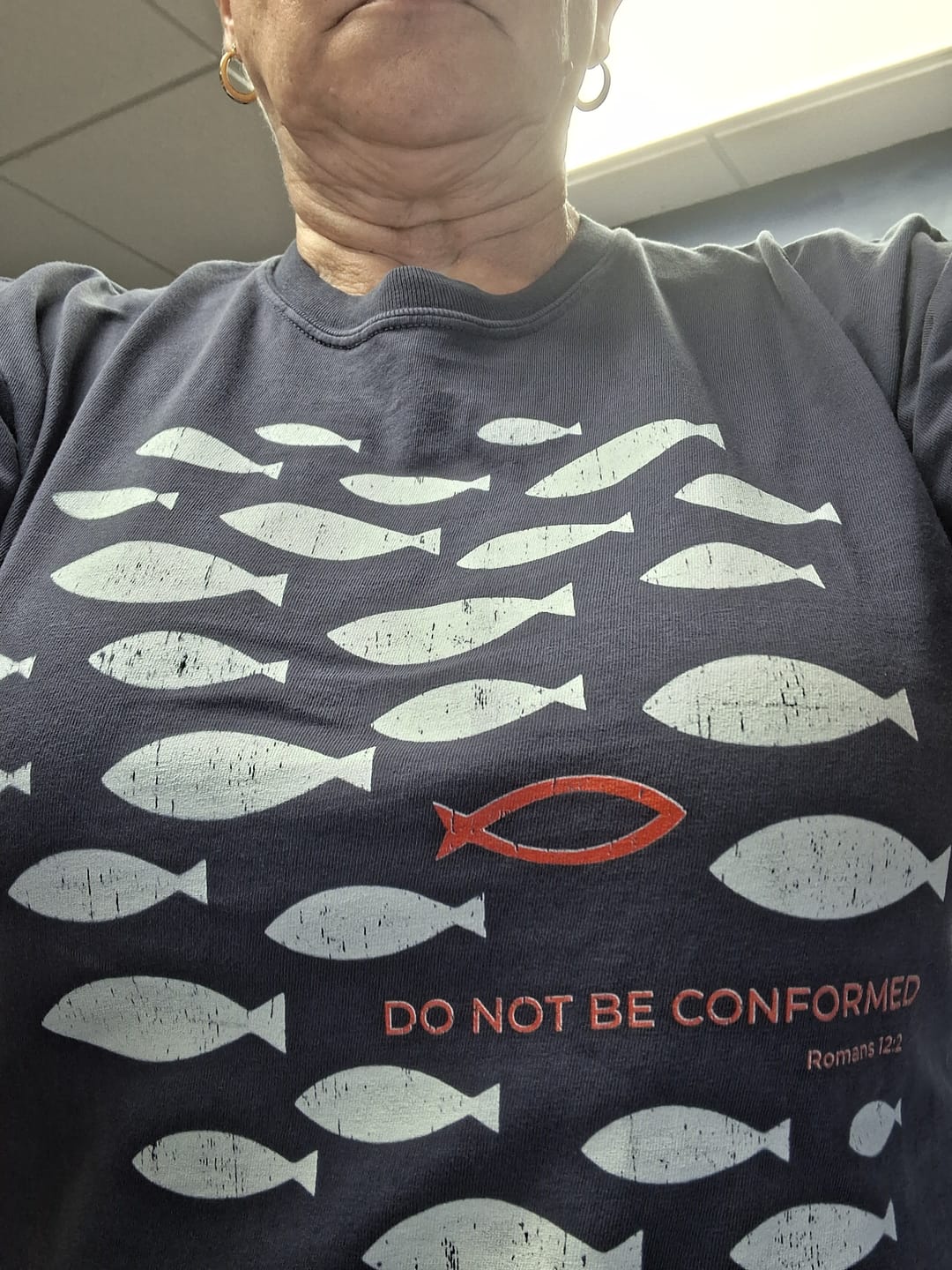 Customer photo review of Not Conformed T-shirt
