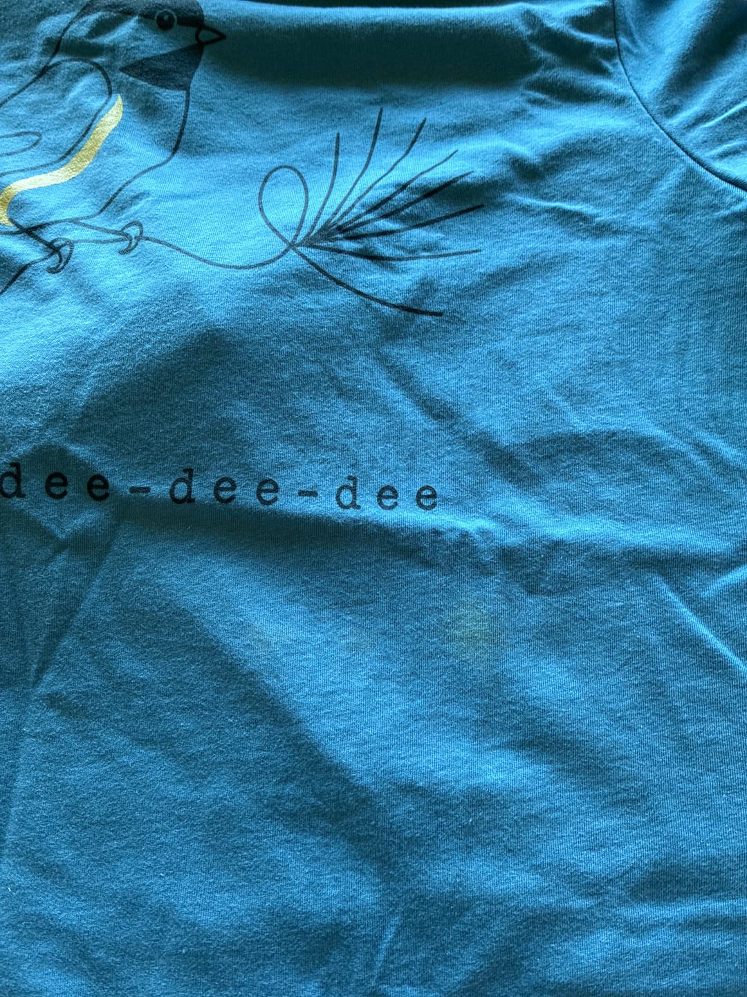 Customer photo review of Mid-Modern Chickadee Tee