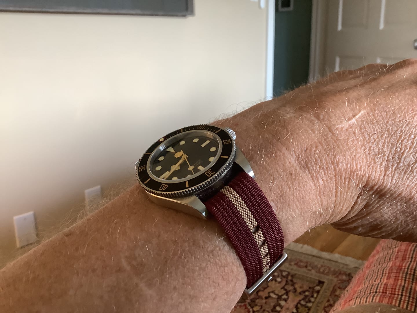 Customer photo review of Ribbed Single-Pass - Black, Tan & Red