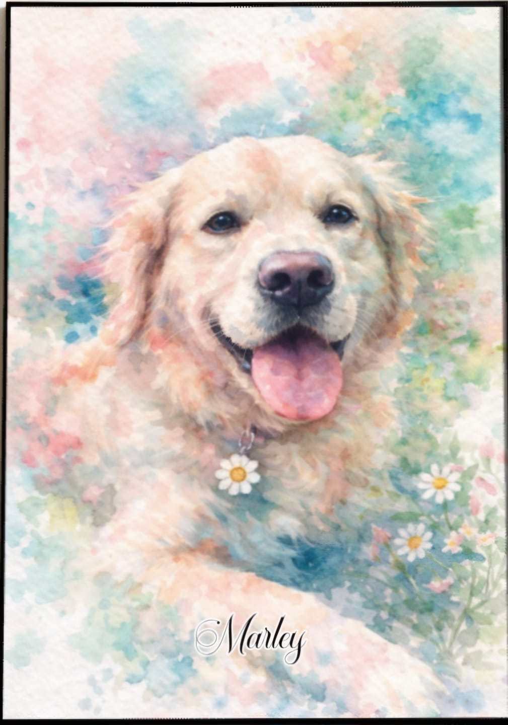 Customer photo review of Aquarelle - Poster personnalisé