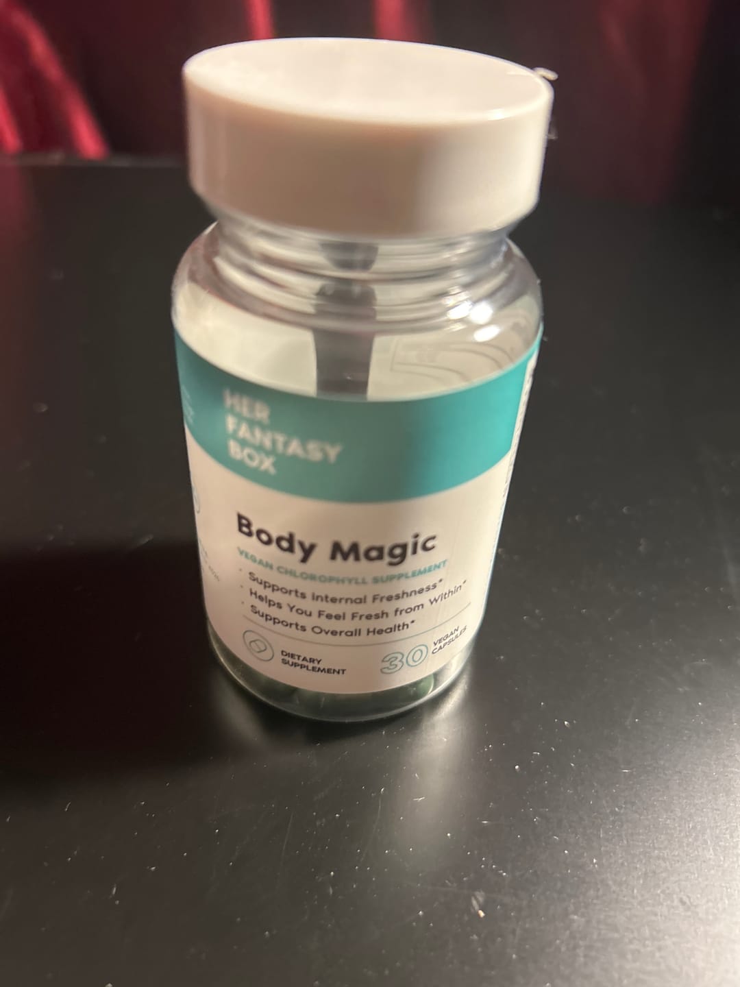 Customer photo review of Body Magic Chlorophyll Pill - For Body Odor, Detox & Skin