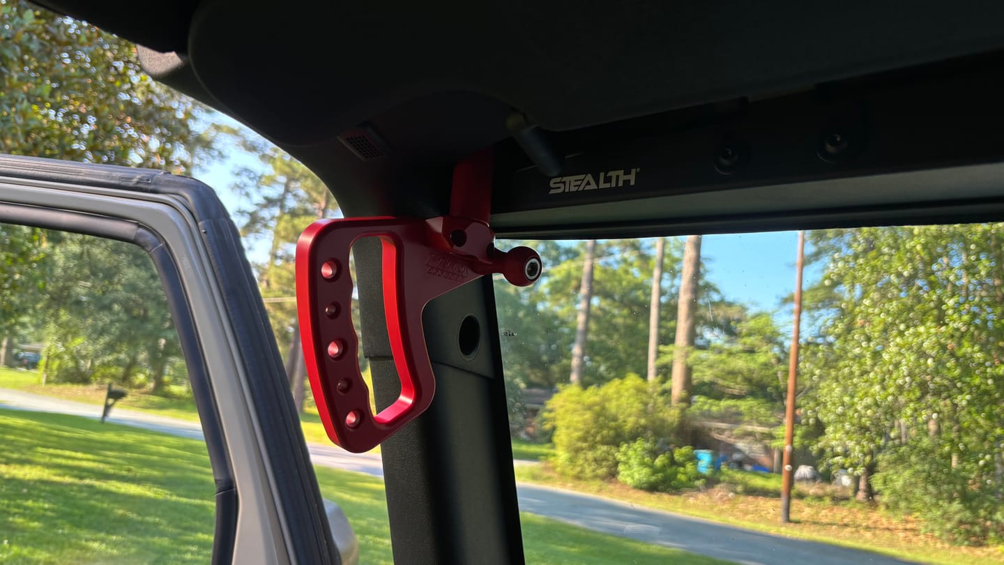 Customer photo review of Front Loop Grab Handles for 2007-2018 Jeep Wrangler JK - CMM Offroad