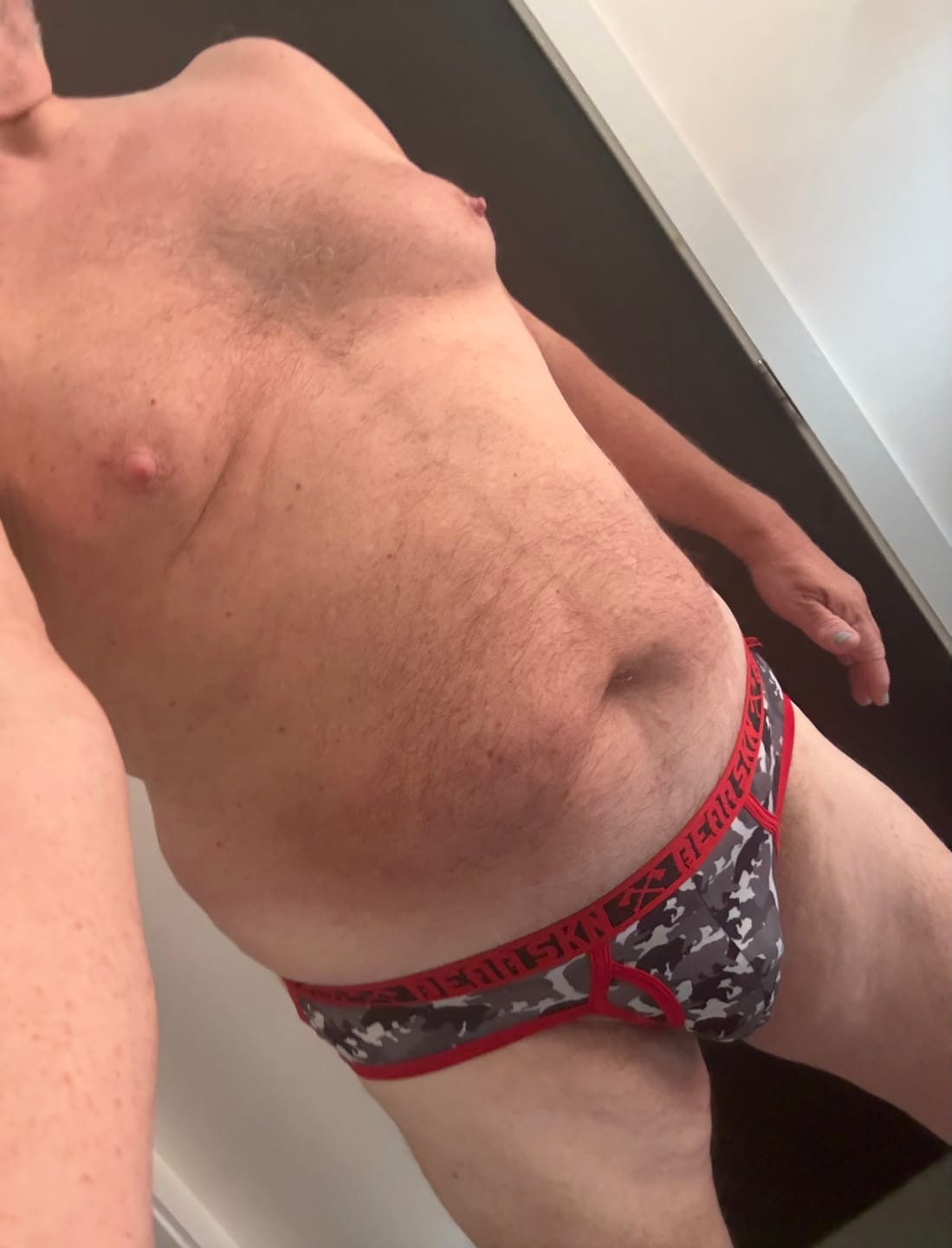 Customer photo review of Bear Skn Jockstrap - Red Bear Camo