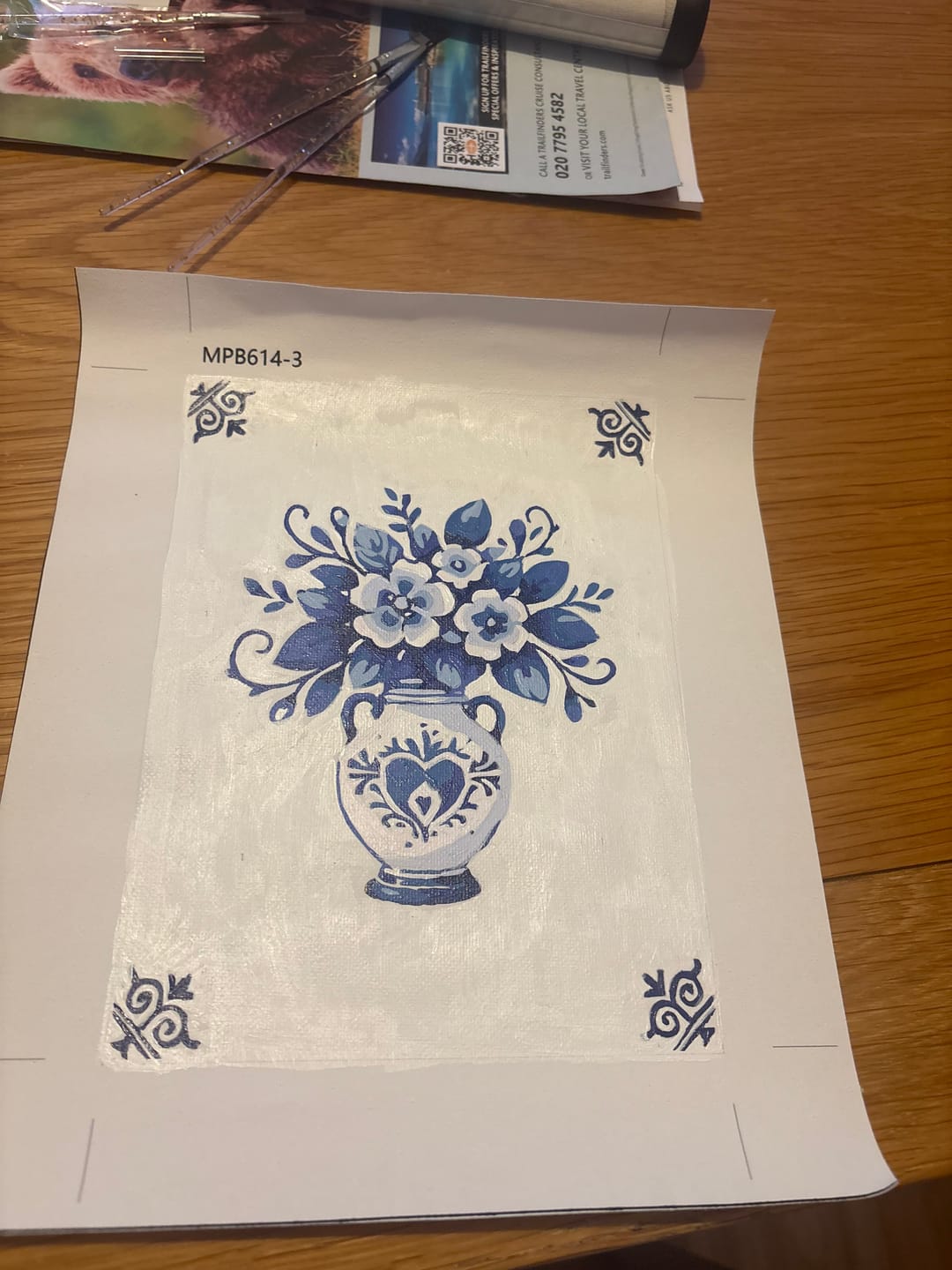 Customer photo review of 6 Mini Paintings - Delft Blue Set