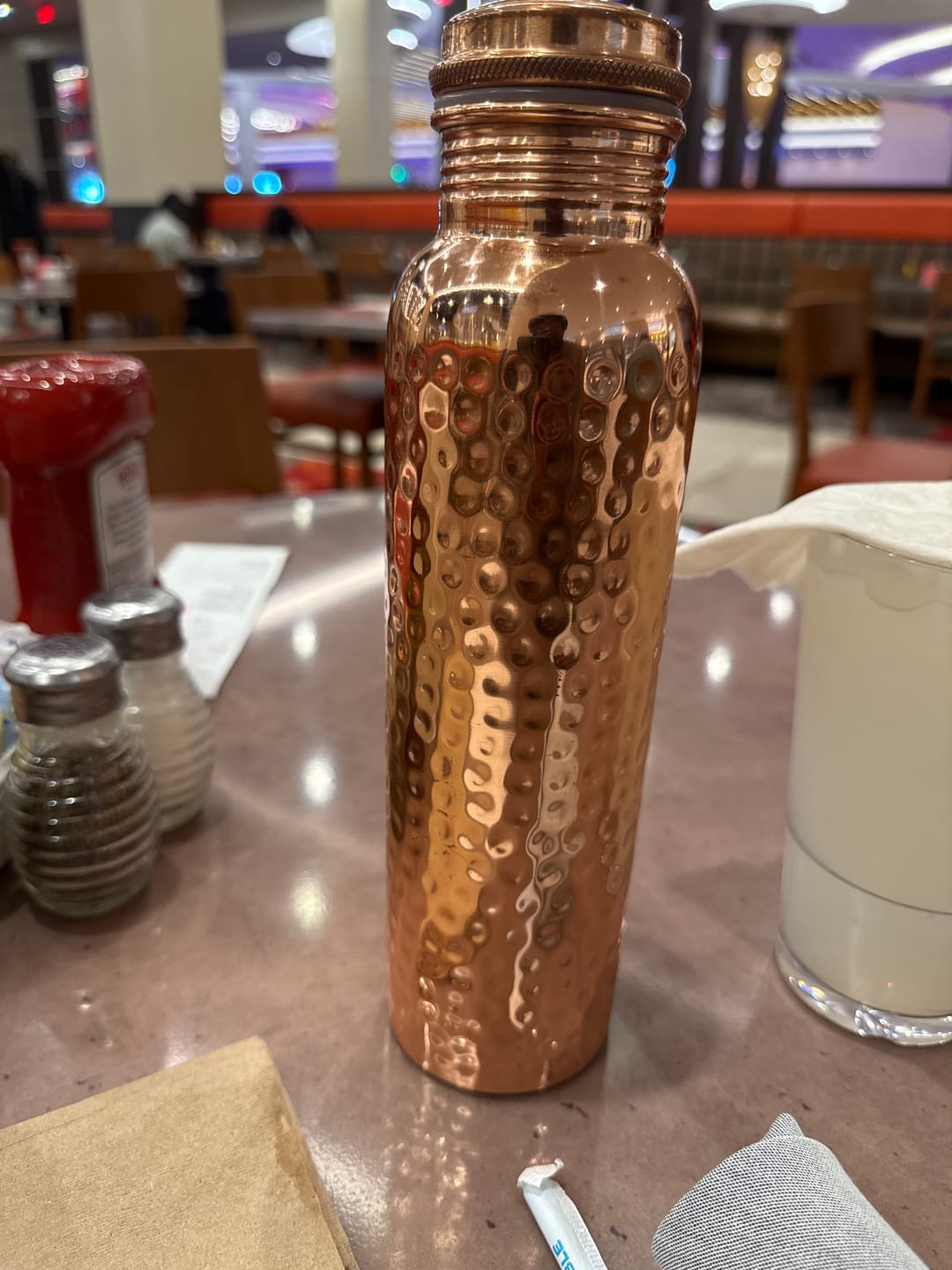 Customer photo review of Certified Ayurveda® Pure Copper Water Bottles - V2 Hand-Hammered Edition