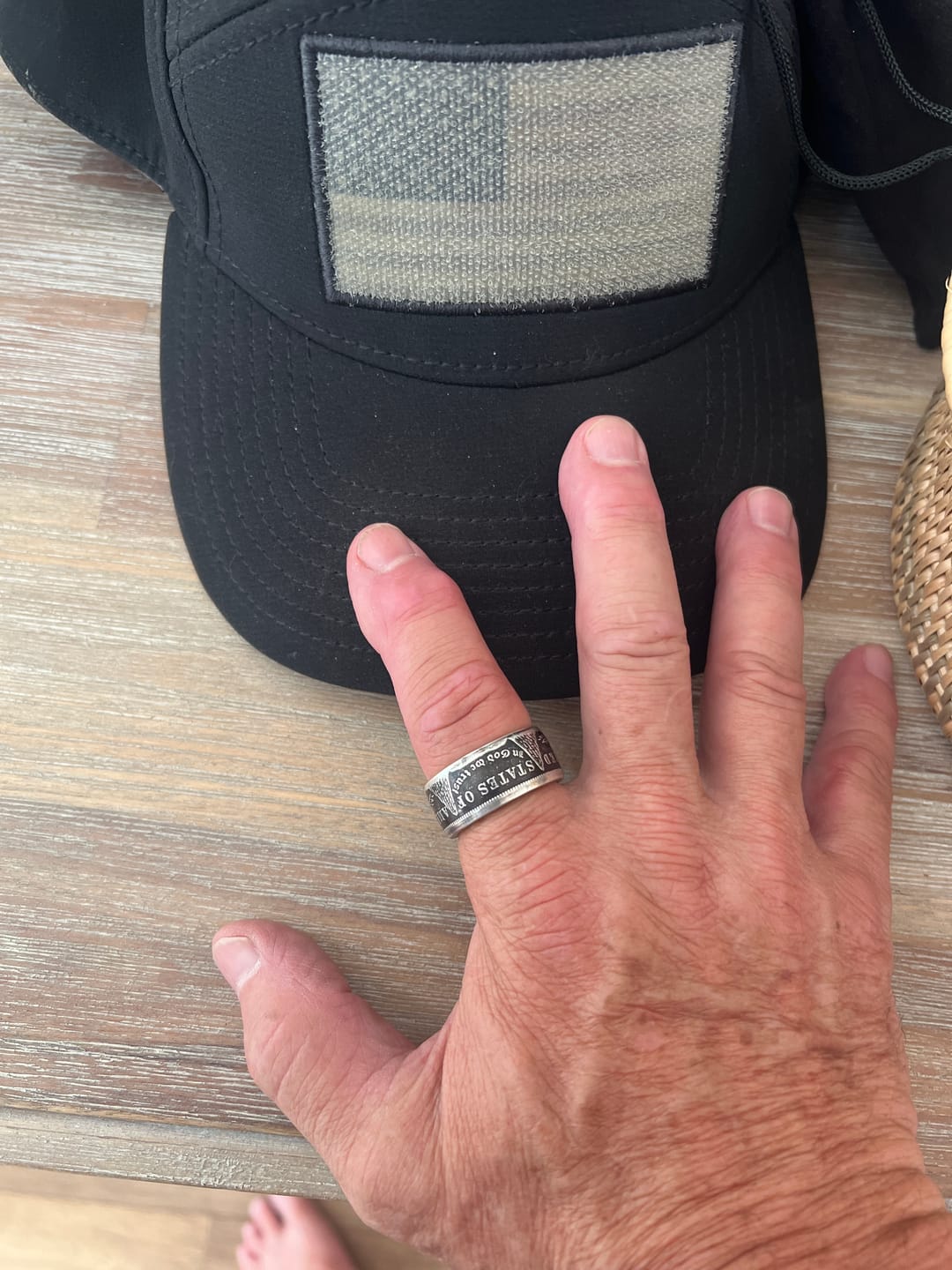 Customer photo review of Morgan Silver Dollar Coin Ring