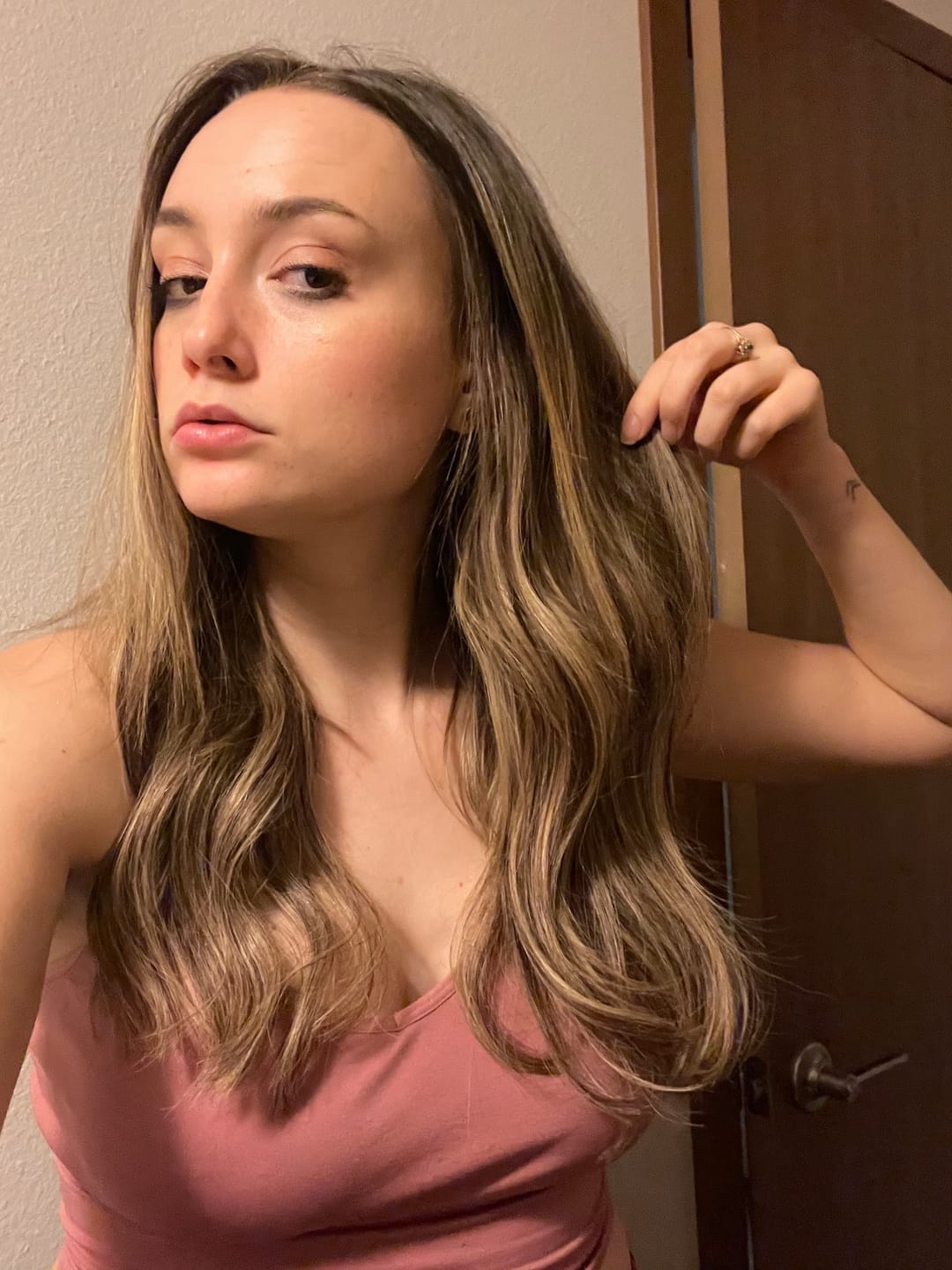 Customer photo review of Top Virgin Weft Brazilian 100% Real Human Hair Sew In Bundles Balayage (#4/27/4)