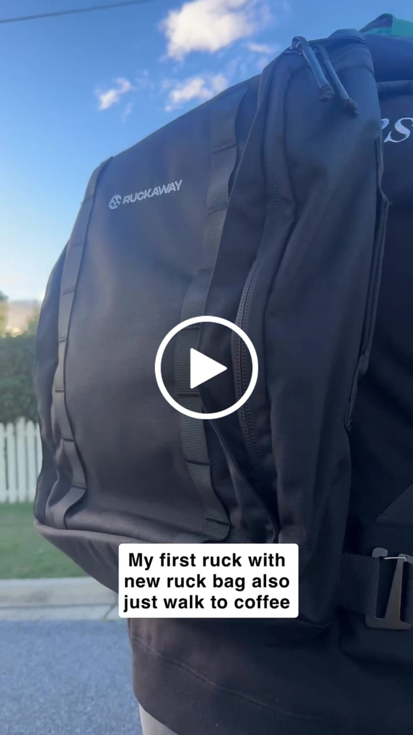Customer video review of RUCKING BACKPACK