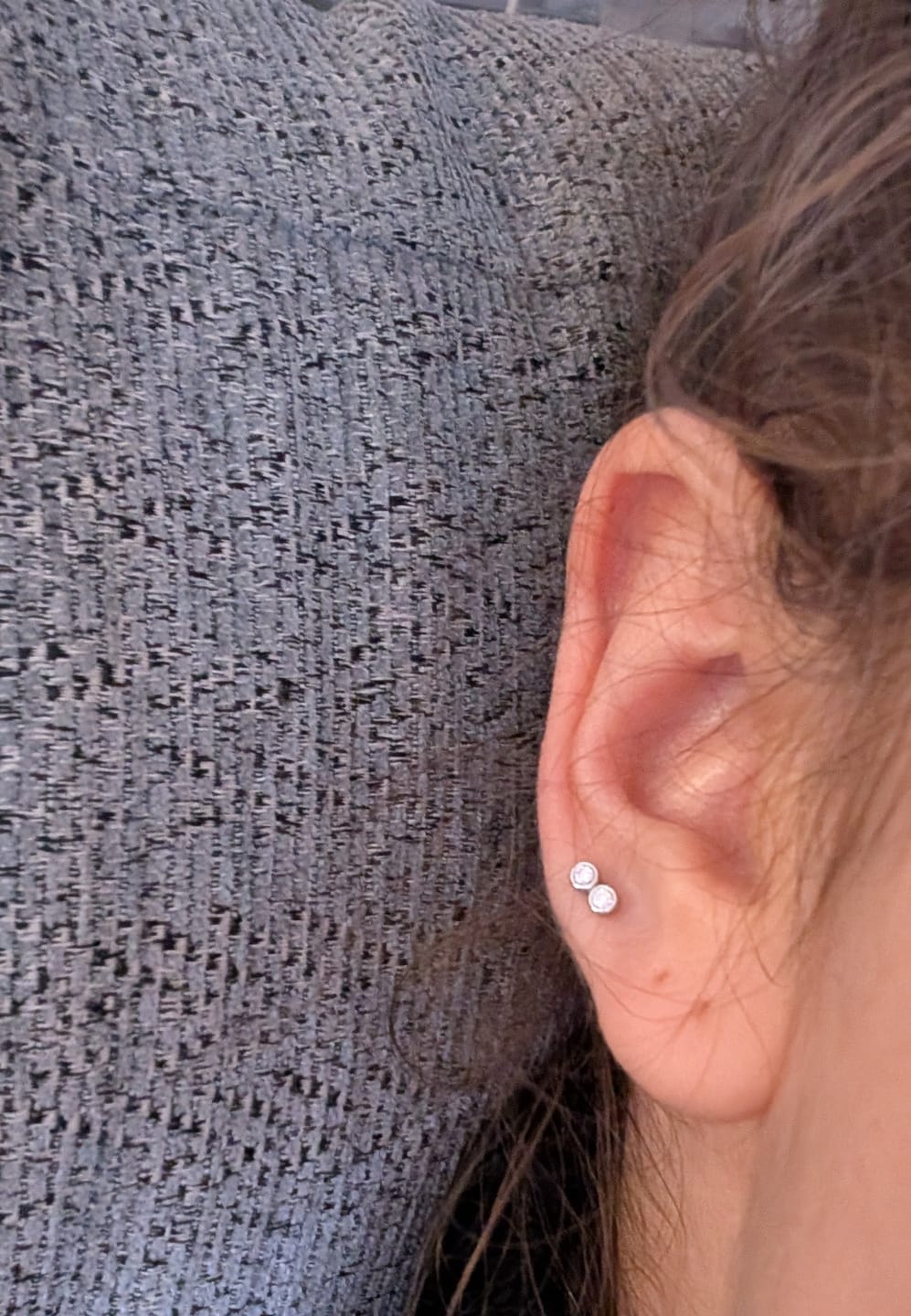 Customer photo review of 🎁 Free Gift Molly Stud Earrings (100% off)