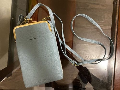 Customer photo review of Leather Phone Purse