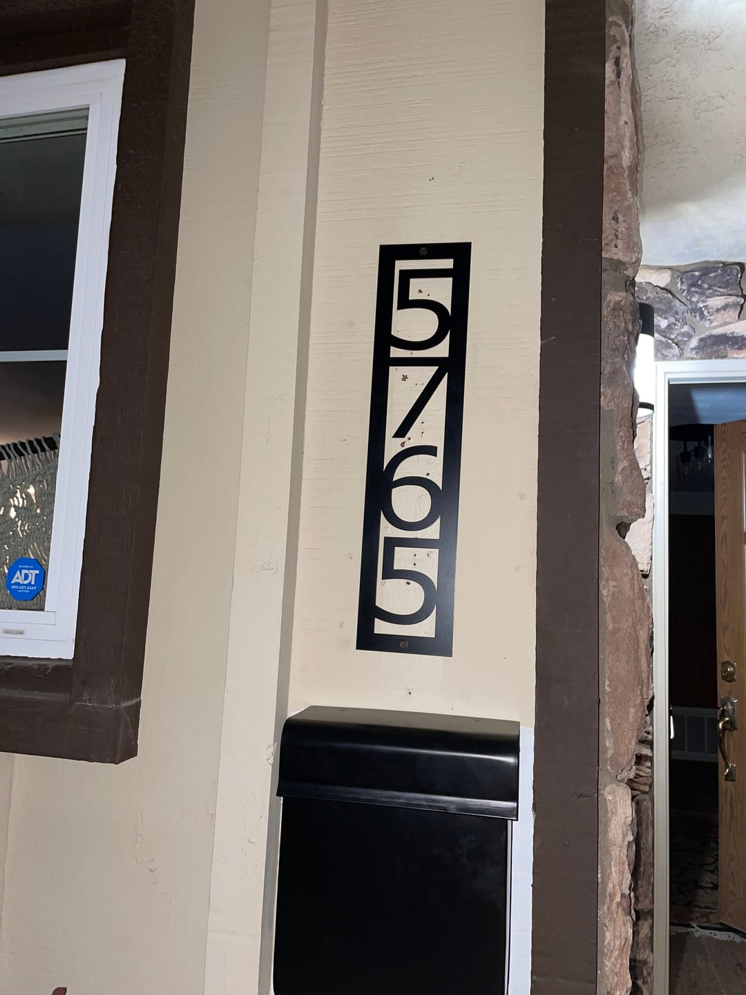Customer photo review of Vertical Address Sign