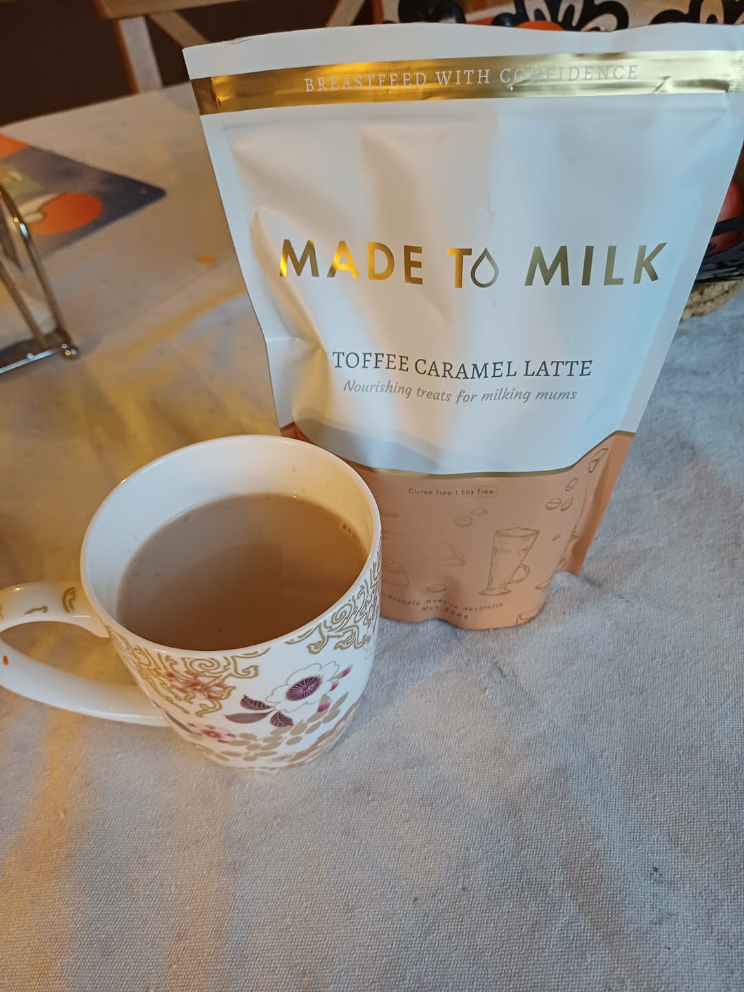 Customer photo review of Lactation Drink Mixes - SINGLE SERVE