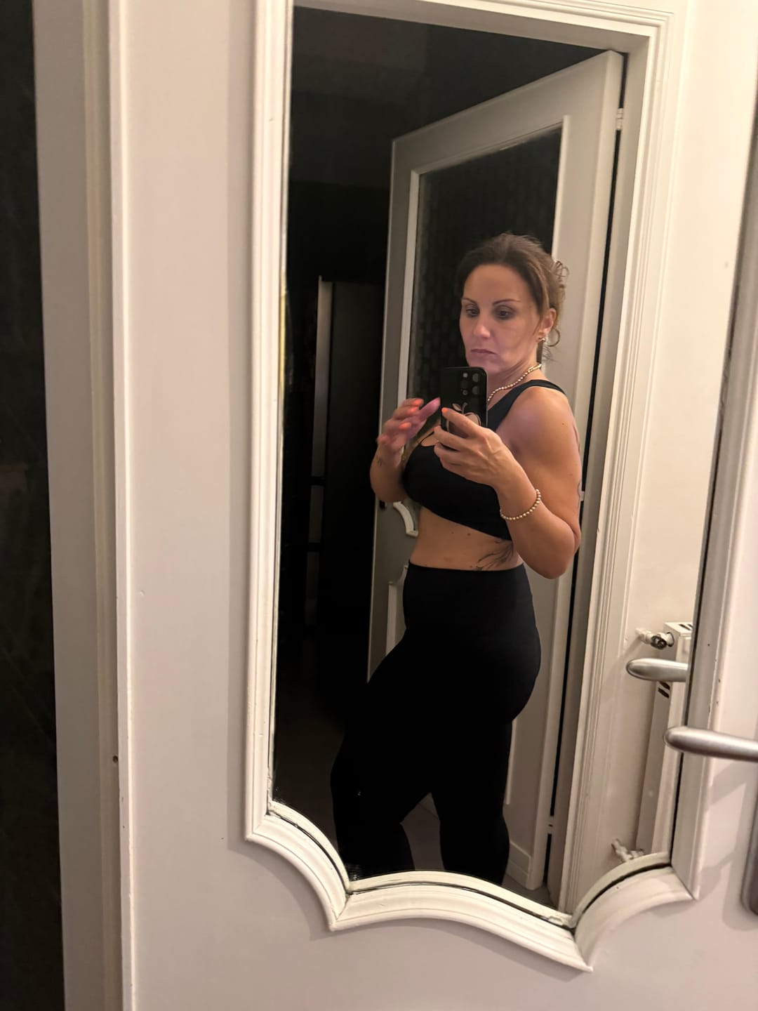 Customer photo review of Completo Onyx Blu Notte (Top + Leggings)