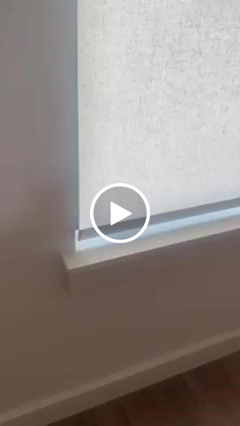Customer video review of Smart Motorized Light Filtering Roller Shades 70% Blackout Linen Translucent
